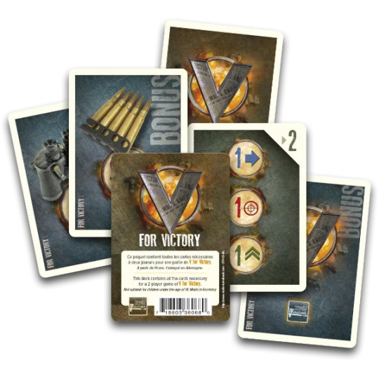 V for Victory - Studio Tomahawk - Paquet de cartes pour 2 joueurs